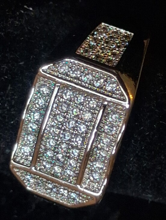 925 Sterling Silver Jewelry - Elegant Sterling Silver Women's Ring Size 10 3/4